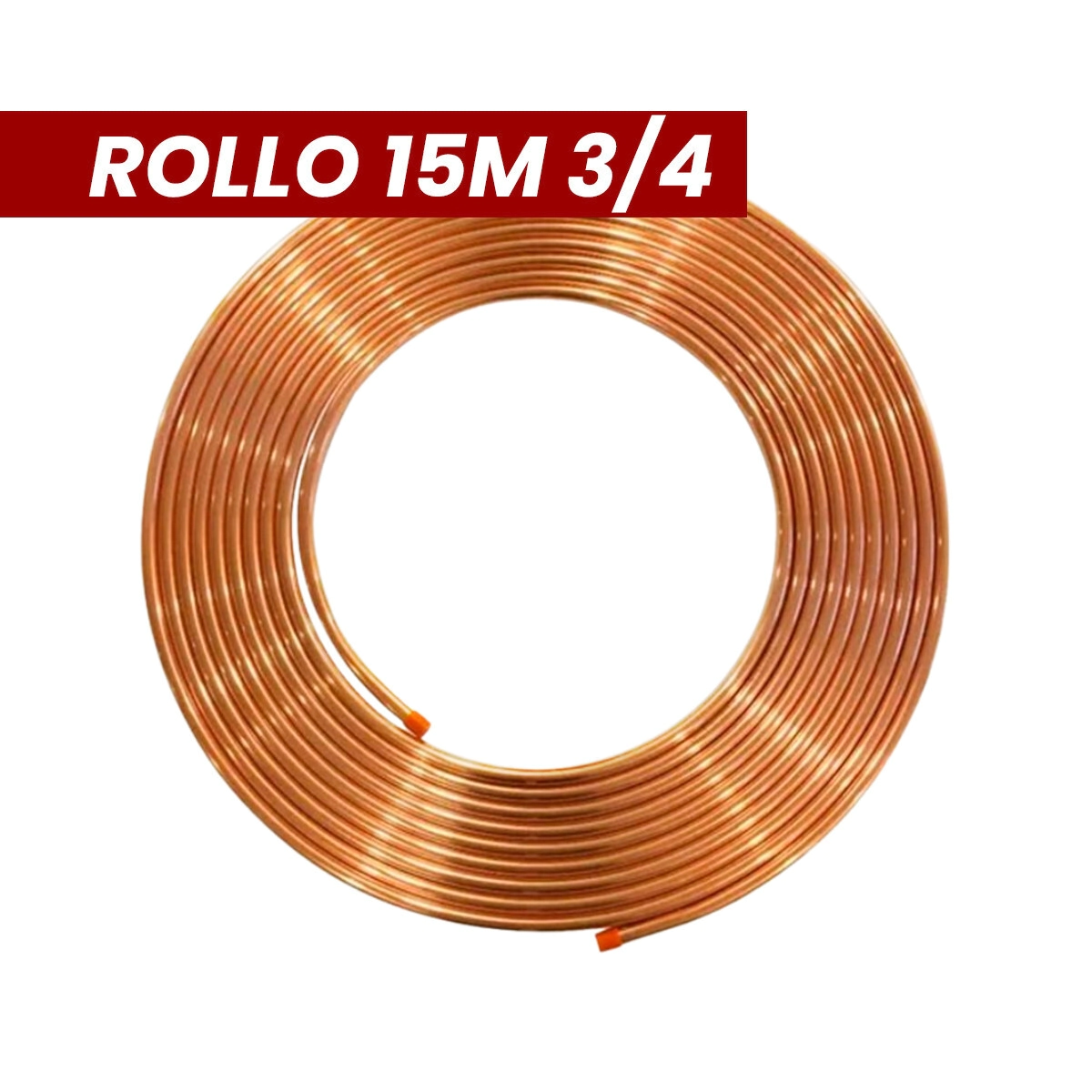 ROLLO CAO DE COBRE 3/4 X 0,89 X 15,24 MTS PESO APROX 6,2 KG