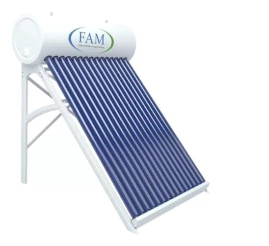 TERMOTANQUE SOLAR 250 LTS NACIONAL - ACERO GALVANIZADO - FAME SA - - INCLUYE: TANQUE + 25 TUBOS DE V