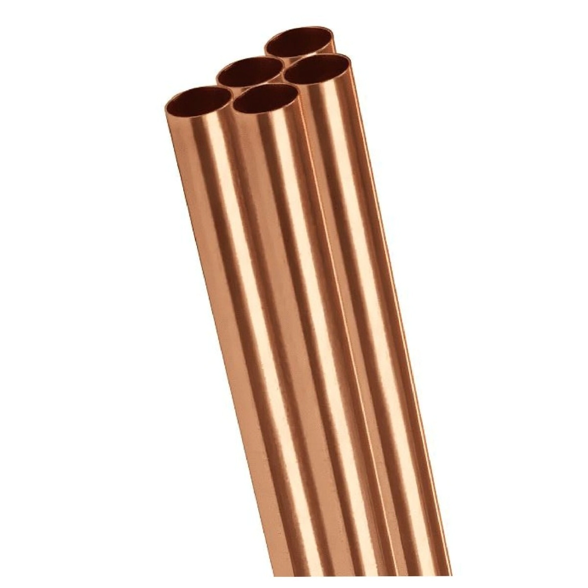 TIRA 5 MTS CA�O DE COBRE RIGIDO 3/8 - ESPESOR: 1MM - 1,20 KG/TIRA