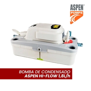 BOMBA DE CONDENSADO ASPEN MAX HI-FLOW - RESERVA DE 1.7L - 550 L/H - 18000FR