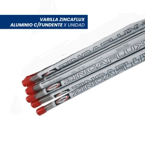 VARILLA ZINCAFLUX PARA SOLDADURA ALUMINIO CON FUNDENTE HARRIS X UNIDAD