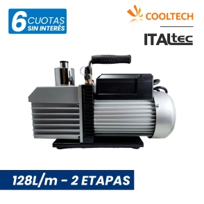BOMBA DE VACIO COOLTECH/ITALTEC 128LTS/M 2 ETAPAS - 1/2 HP