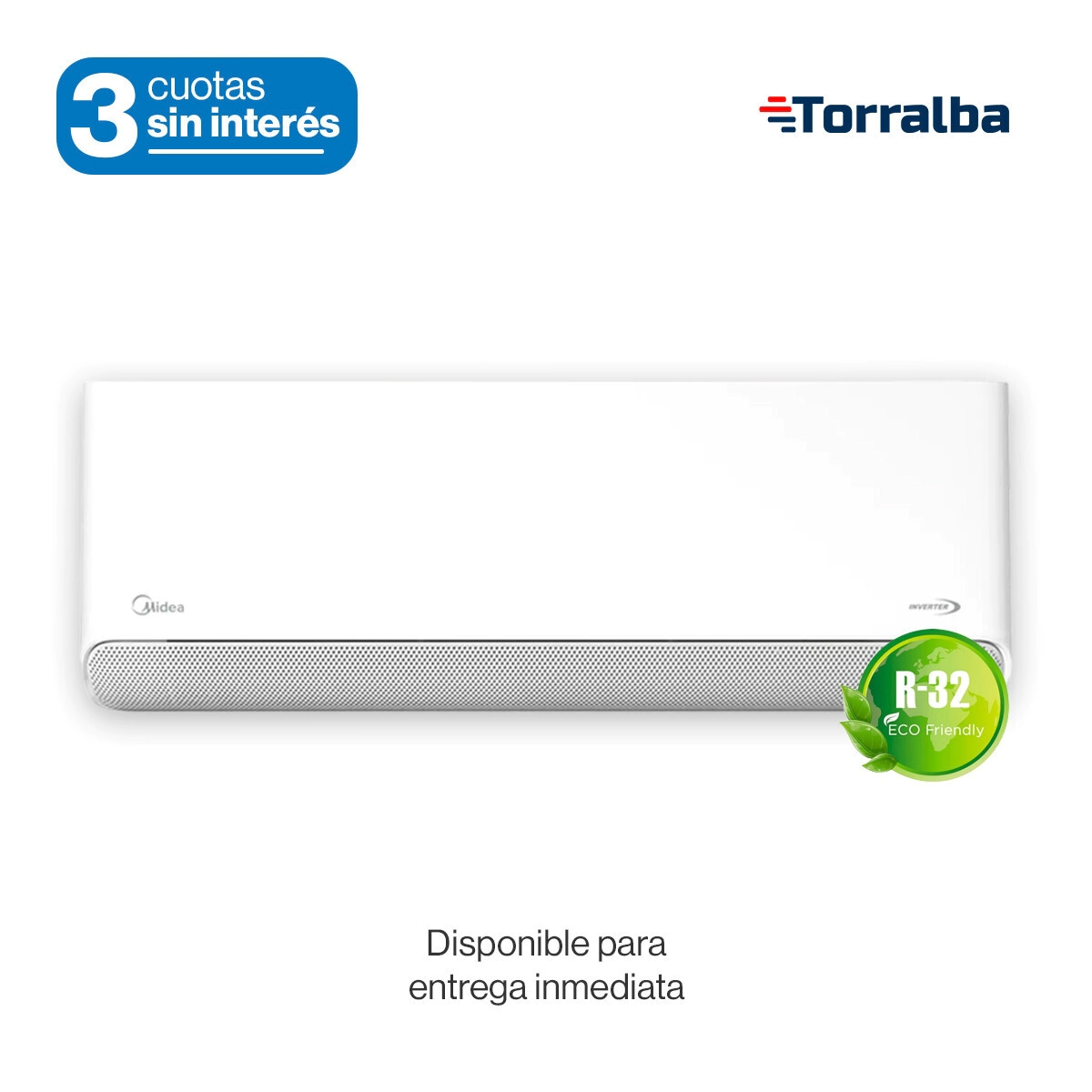 AA SPLIT CARRIER MIDEA BREEZELESS E SMART INVERTER 3139FR 3650W FRIO CALOR - R32 - MSCBIC-12H-N80F