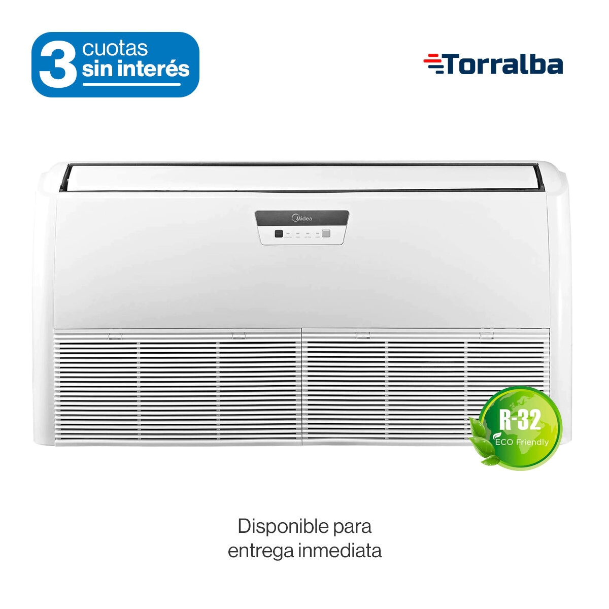 AA PISO TECHO CARRIER MIDEA INVERTER 18000FR 20930W 380V - R32 - MPTVC-R072HN8-1A
