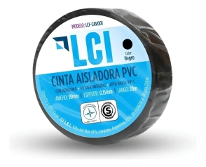 CINTA AISLADORA 20 MTS NEGRA - 