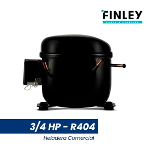 MOTOCOMP. COM. FINLEY - 3/4 HP 2420W - R404A - M/HBP - 220V - MOTOR HELADERA COMERCIAL (REEMP. TYA94