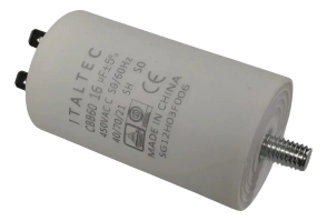 CAPACITOR DE MARCHA 16 MF CILINDRICO CON TORNILLO