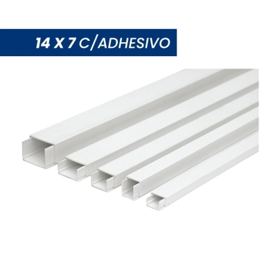 CABLE CANAL 14X7 C/ADHESIVO 8MM