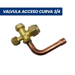 VALVULA ACCESO CURVA A.A. SPLIT DE 3/4``