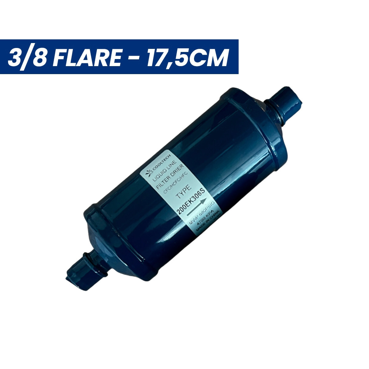 FILTRO COMERCIAL 3/8 FLARE (17,5CM) - SEK-163