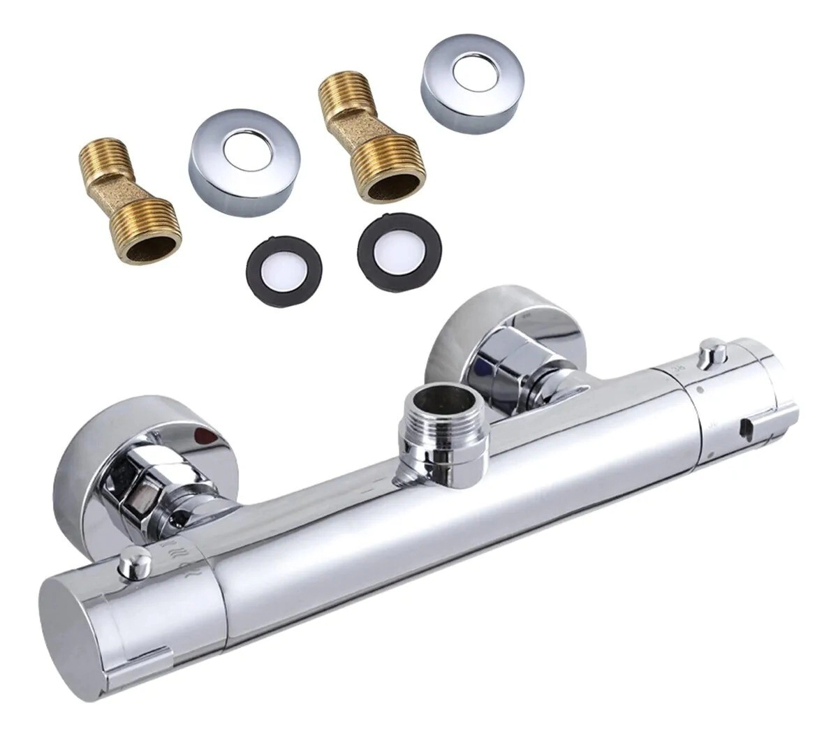 LLAVE TERMOSTATICA EN Y HACIA ARRIBA - VALVULA MEZCLADORA - TERMOTANQUE SOLAR