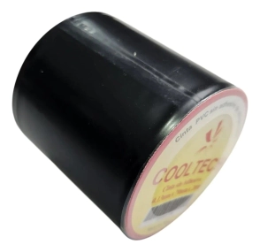 CINTA PVC NEGRA SIN ADHESIVO 70MM X 20M