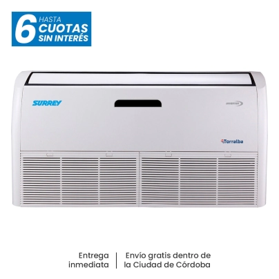 AA PISO TECHO SURREY INVERTER 5 TR 15000FR 16760W FRIO CALOR 380V - R410 - 658IZQ057HP-ASB