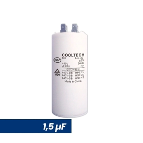 CAPACITOR DE MARCHA 1.5 MF CILINDRICO