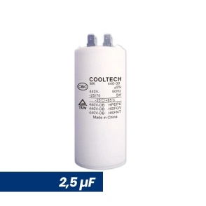 CAPACITOR DE MARCHA 2.5 MF CILINDRICO