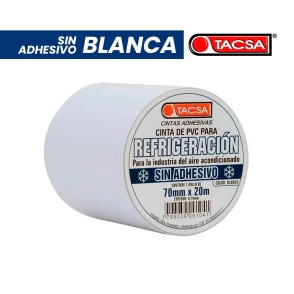 CINTA PVC BLANCA TACSA 70 X 20 SIN ADHESIVO