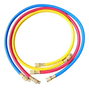 JUEGO DE 3 MANGUERAS DE CARGA 150 CM - R134A - R22 - ECONOMICA