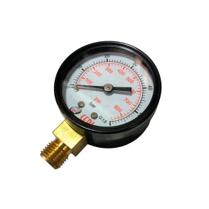 MANOMETRO P/VALVULA NITROGENO ALTA PRESION LIGA 0-800PSI