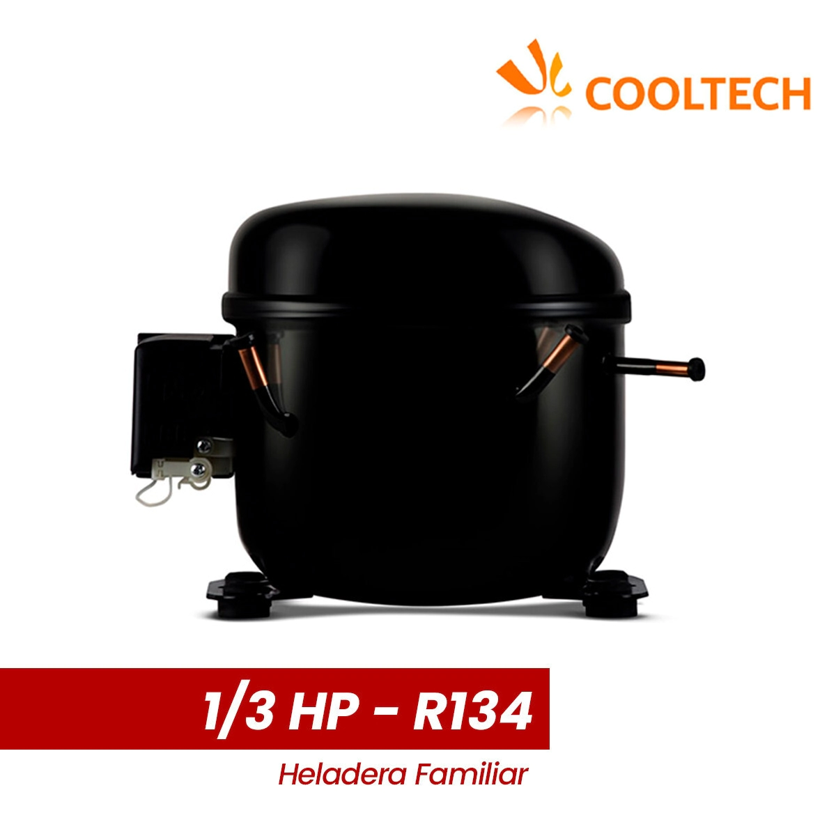 MOTOCOMP. FAM. COOLTECH 1/3 HP - R134A - LBP - 220V - MOTOR HELADERA FAMILIAR