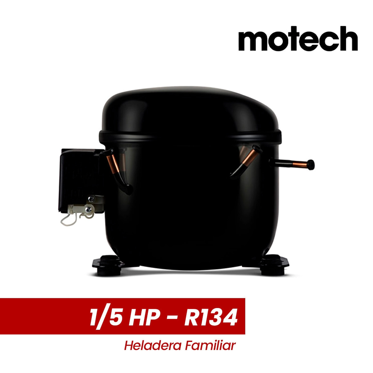 MOTOCOMP. FAM. MOTECH 1/5 HP - R134A - LBP - 220V - MOTOR HELADERA FAMILIAR